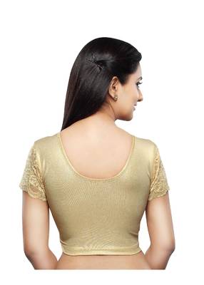 Gold Cotton Stitched Blouse 3