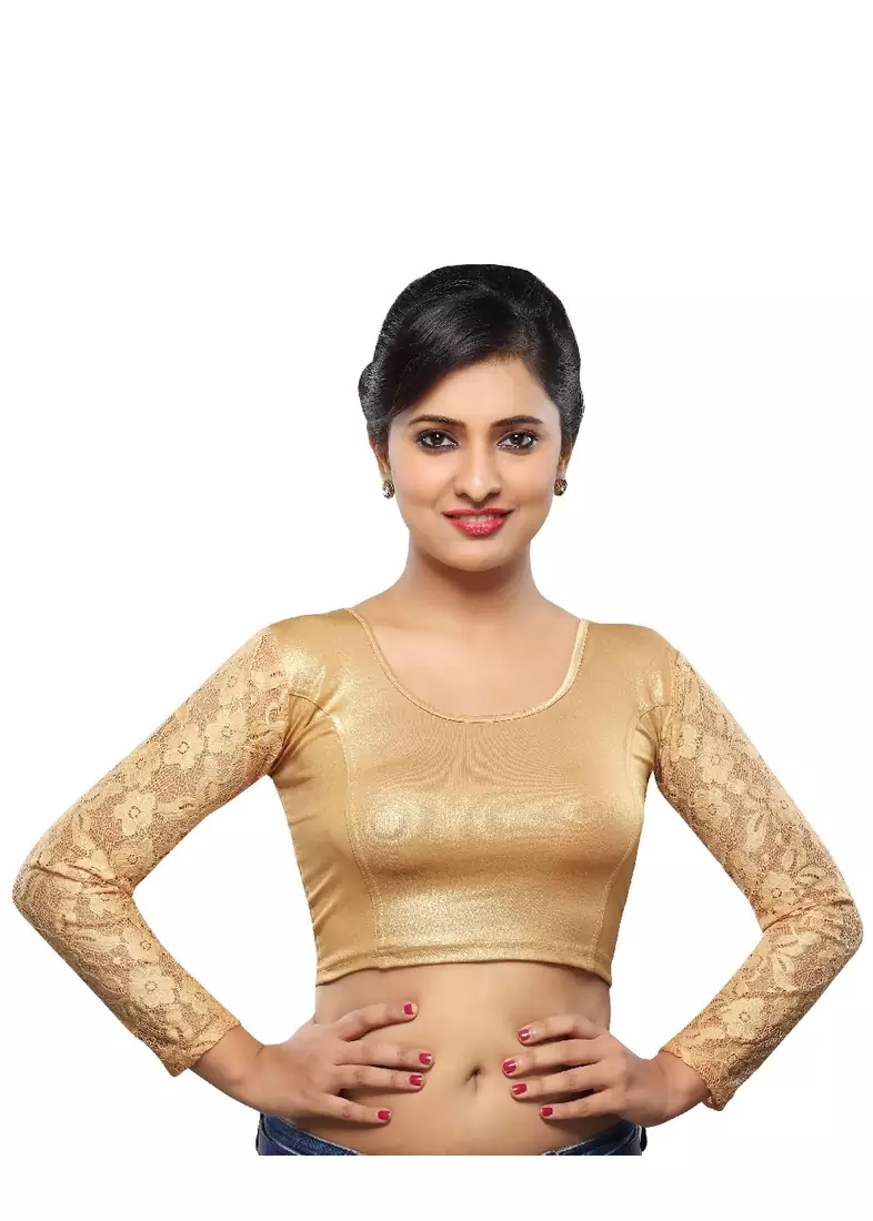 Copper Cotton Stitched Blouse