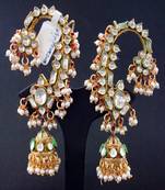 Kundan Karan Phool Earrings