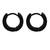 Earrings for Men Boys Studs Black Striped Piercing Bali
