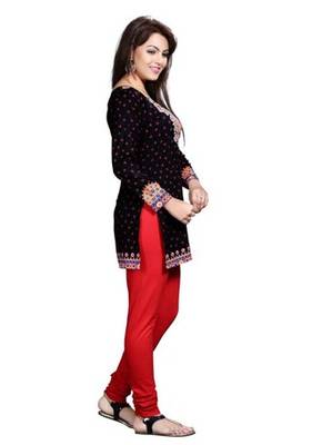 Black american crepe printed kurti 4