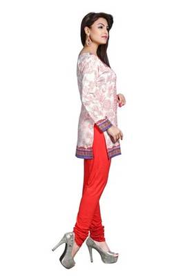 White american crepe printed kurti 4