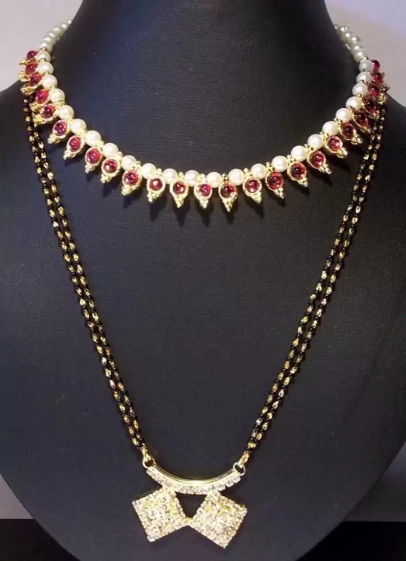 New Offer Buy 1 Mangalsura and Get Necklace Free