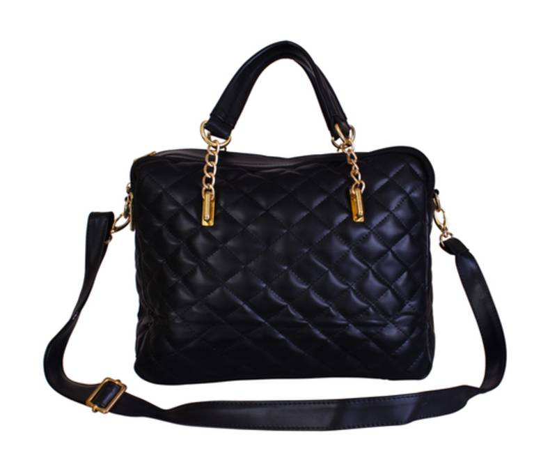 Black plain handbags Creative Fashions 1101594