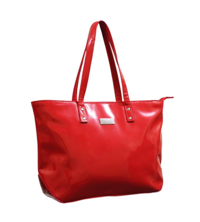 Red plain tote bags