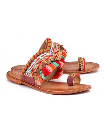 Multicolor genuine leather footwear 1