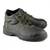 Black split leather footwear
