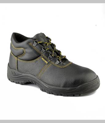 Black split leather footwear 2