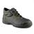 Black split leather footwear