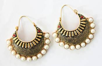 Antique Gold Plated Red Stones Bali 1