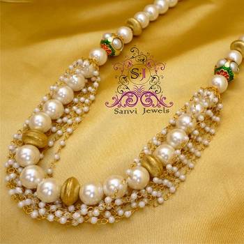Pearl Indowestern Necklace 2