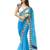 navy blue  plain net saree With Blouse