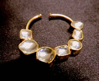 Bajiraw Mastani Kundan Gold Plated Spring Nosering 1