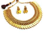 Temple coin necklace set
