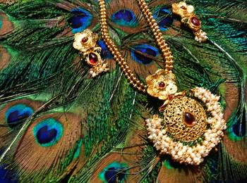 Gold Plated  Multicolor Necklace Set 2