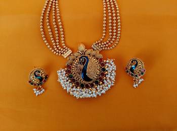 Gold Plated  Multicolor Necklace Set 2