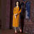 Orange georgette kurti