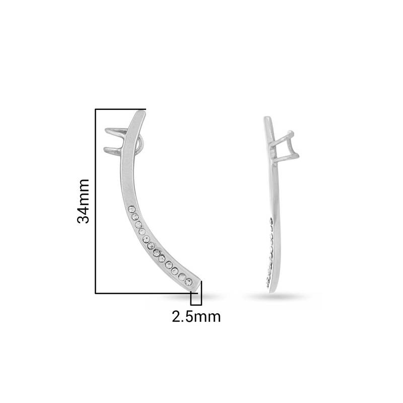 Stylish Silver Ear Cuff