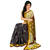 Anjali Black printed georgette saree with blouse