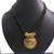 Big Pendant Black Thread Mangalsutra Necklace Set