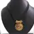 Big Pendant Black Thread Mangalsutra Necklace Set