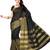 black printed cotton saree With Blouse