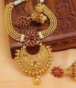 Pink Gold Plated Agate Necklace Sets