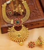 Multicolor Gold Plated Agate Necklace Sets