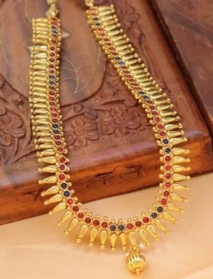 Multicolor Gold Plated Agate Necklace Sets 1