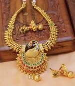 Multicolor Gold Plated Agate Necklace Sets