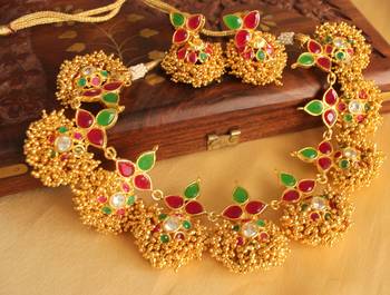 Gorgeous Gold Plated Gold Cluster Set 1