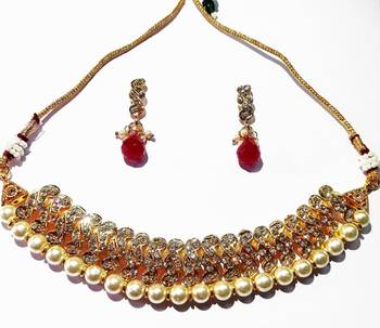 Gold cubic zirconia gold plated necklace sets 1
