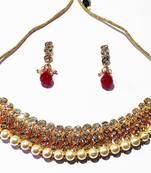 Gold cubic zirconia gold plated necklace sets