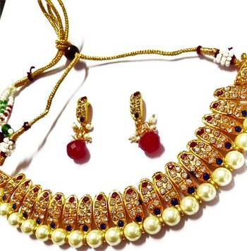 Gold cubic zirconia gold plated necklace sets 1