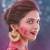 Original Ramleela Earrings in Cream White Stones