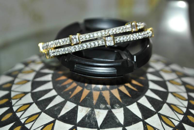 CZ Bangle With Princess Cut