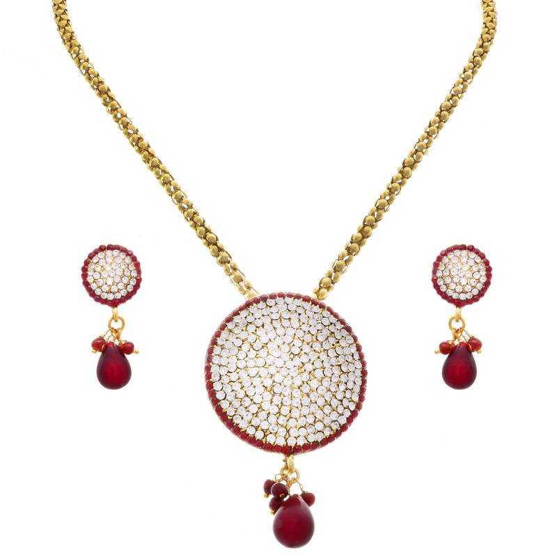 Red diamond pendant