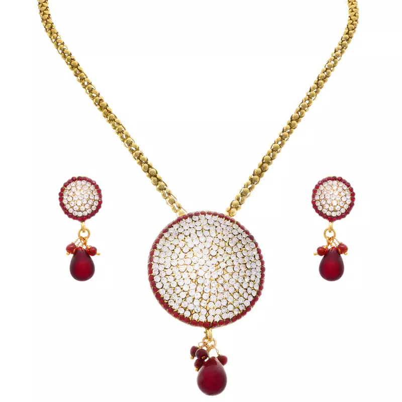 Red diamond pendant