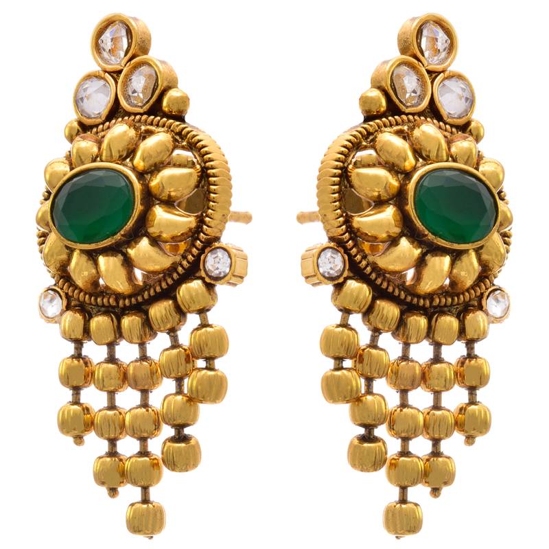 Green diamond necklace set