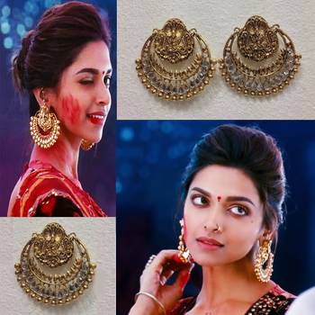 Original Ramleela Earrings in White Stones 2
