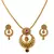 JFL - Radiant & Ravishing One Gram Gold Plated Pendant Set