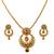 JFL - Radiant & Ravishing One Gram Gold Plated Pendant Set