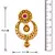 JFL - Radiant & Ravishing One Gram Gold Plated Pendant Set