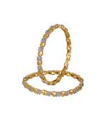 Gold Cubic Zirconia American Diamonds Bangles And Bracelets