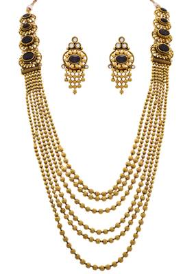 Black diamond necklace set 1