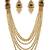 Black diamond necklace set