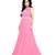 Pink georgette Plain semi stitiched party wear gowns