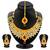 Classic gold plated american diamond necklace set for women