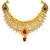 Classic gold plated american diamond necklace set for women