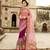 multicolor embroidered georgette saree With Blouse